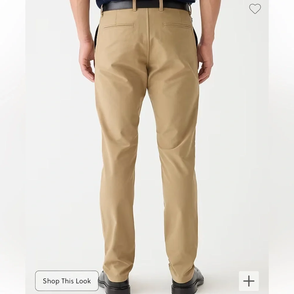 J crew 484 Slim-fit midweight tech pant dark driftwood 32 x 32